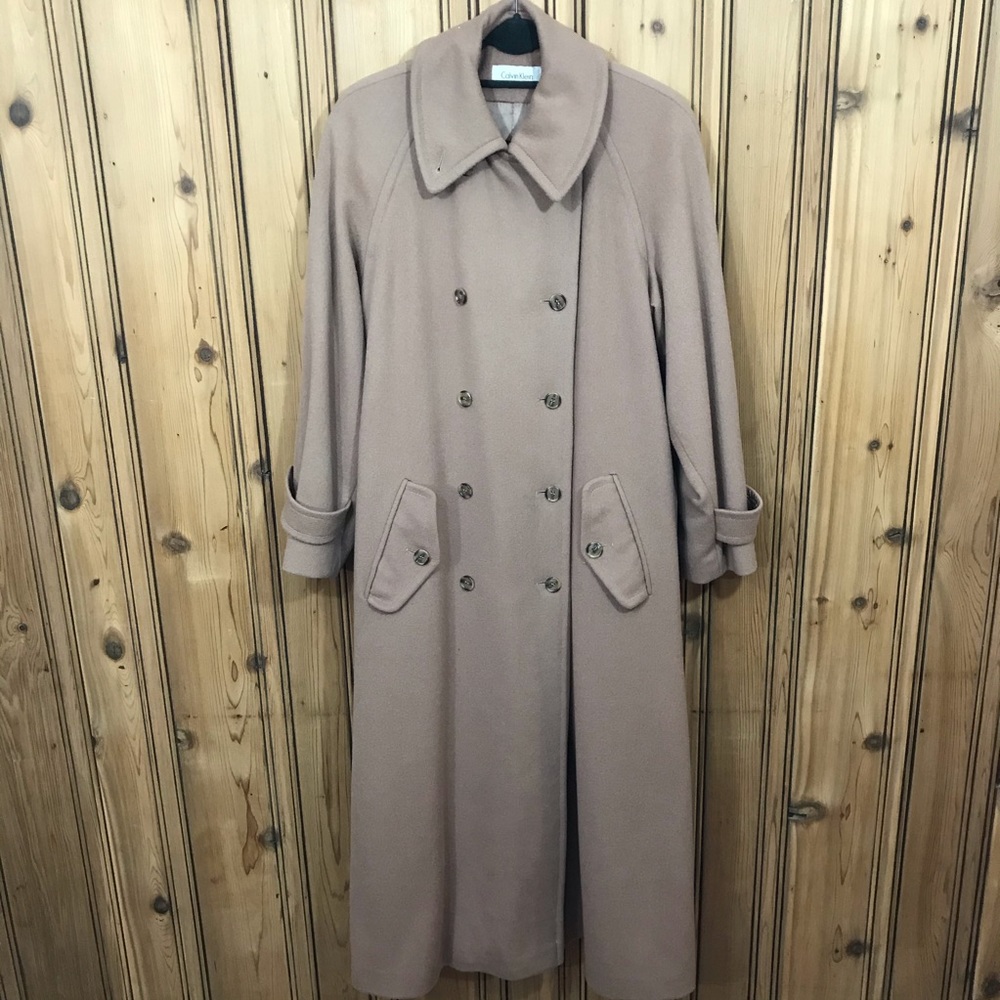*Vintage* Calvin Klein Wool Trench Coat